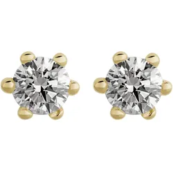 Orolino Ohrringe Gold 585 mit 2 natürlichen Brillanten zus. 0,30ct.