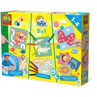 SES Creative My First - 3in1 Finger Painting Coloring Pasting Shapes