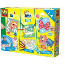 SES Creative My First - 3in1 Finger Painting Coloring Pasting Shapes