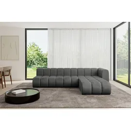 altdecor Ecksofa modulares Sofa Darnel-L2 - 296x177x70 cm Dunkelgrau