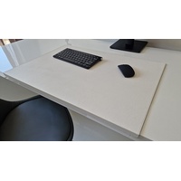 Profi Mats Schreibtischunterlage PM Schreibtischunterlage mit Kantenschutz Sanftlux Leder 12 Farben weiß 60 cm