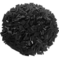 LEGO LEGO® 1x4 Steine Schwarz - 3010 NEU! Menge