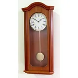 Beauty.Scouts Wanduhr Wanduhr mit Pendel "Devon", Uhr, Wanduhr, Pendeluhr,Buche, 58x28 cm