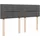 vidaXL Boxspringbett 140 x 200 cm Dunkelgrau
