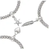 LASCANA Armband Set Damen silberfarben Gr.