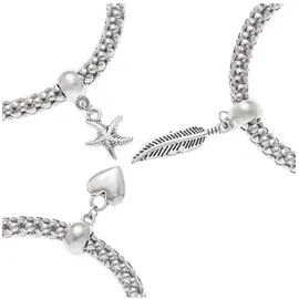 LASCANA Armband Set Damen silberfarben Gr.