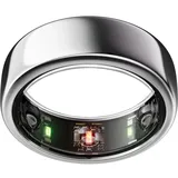 Oura Gen3 Horizon Smart-Ring - Größe 6, Silver | Wearable für Schlaf-, Herzfrequenz- und Fitnesstracking - Bis zu 7 Tage Akkulaufzeit - Kompatibel mit iOS/Android - Bestimme Deine Größe vor dem Kauf