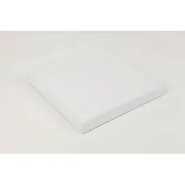 Echtwerk Sitzwürfel Kunstleder 38 x 38 x 38 cm Weiß
