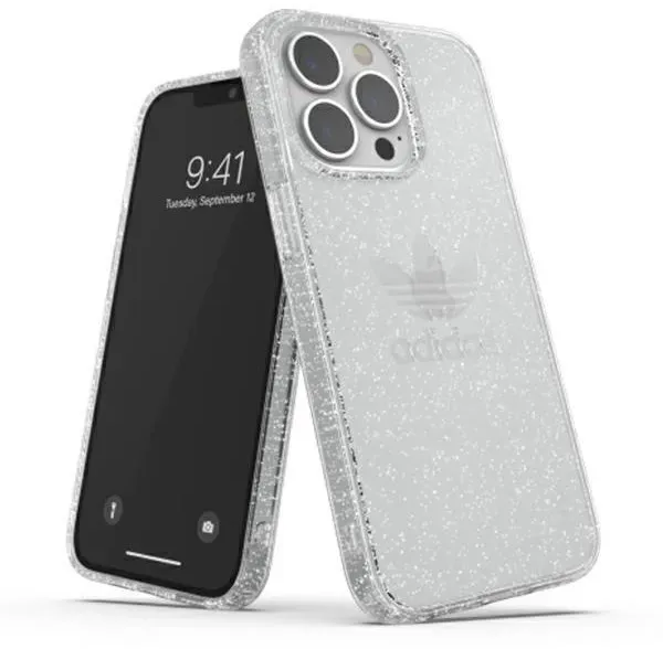 OR Protective Clear Case Glitter for iPhone 13 Pro / iPhone 13 - Clear Silver