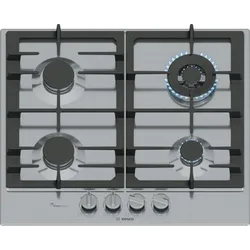 Bosch Serie 6 PCH6A5I90, Gaskochfeld, 60 cm, Edelstahl