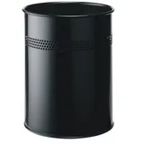 Durable Papierkorb Metall rund 15l schwarz