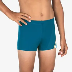 Badehose Boxer Jungen - 500 Fitib blau berlinerblau 131-140cm 8-9J