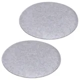 Idimex Sitzkissen, Grau, Textil, Mode, Rund, 35x2x35 cm, Wohntextilien, Kissen, Sitzkissen