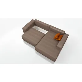 mebloland Ecksofa TOR mit Schlaffunktion. Farbe: Brown. - Braun