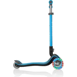 GLOBBER Elite Deluxe mit Leuchtrollen sky blue