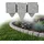 GARDENIX Rasenkante 240 x 10 x 10 cm 1 Stück Grau