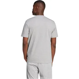 adidas Essentials Big Logo Kurzarm-T-Shirt Medium Grey Heather / Black S