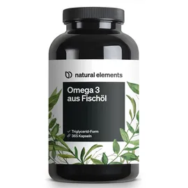 Natural Elements Omega 3 aus Fischöl Kapseln 365 St.