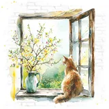JET Papier ti-flair Servietten Aspettando la Primavera 33x33cm 20 Stück 3-lagig