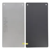 HMS Premium Fitnessmatte 120×60×1,5 cm | Rutschfest & Gelenkschonend | Trainingsmatte mit Praktischen Ösen zum Aufhängen | Ideal für Yoga, Pilates, Workout & Home Gym