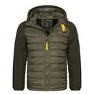 Geographical Norway Steppjacke Herren Winter Jacke Parka Steppjacke Kapuze Softshell Gesteppt Neu grün XXL