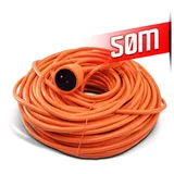 I-WATTS I-RAJ3G15-25M Verlängerungskabel, 25 m, Orange, weiß, I-RAJ3G15-50M