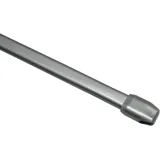 GARDINIA Vitragestange flach silber matt, Ø 11 mm, ausziehbar 100 - 160 cm