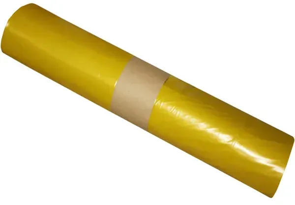 Müllsack gelb 120 L 64 my (Typ 80) extra starkes LDPE Material, 700 x 1100 mm