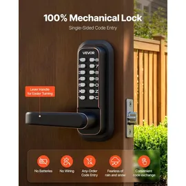 Vevor Mechanisches Codeschloss mit Einseitigem Tastenschloss 4- bis 7-stelliger Code