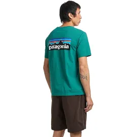 Patagonia P-6 Logo T-Shirt grün/türkis S
