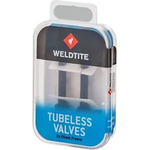 WELDTITE Presta Tubeless Ventile 2 Einheiten - schwarz - 55 mm