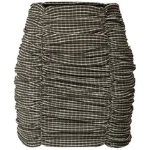 Edited A-Linien-Rock Naemi Kariert Grau 34