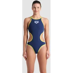 Badeanzug Damen arena One Biglogo R - Navy-soft Green - 42