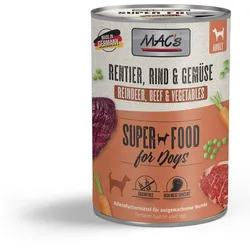 Macs Hund Rentier, Rind und Gemüse 6 x 400g