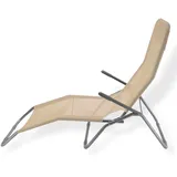 DEMA Virginia Beach Klappliege 136 x 60 x 101 cm beige klappbar