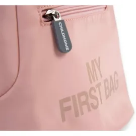 Childhome CHILDHOME, Kinderrucksack Baby, Schule, Vorschule, Kinderkrippe, Zwei Fächer, Lunchbag/Flaschen geeignet, Abnehmbare Sicherheitsschnalle, Wasserabweisend, My First Bag, Rosa - Rosa
