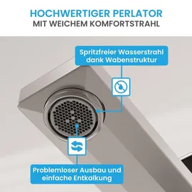 Bächlein Edessa Badarmatur Hoch Anthrazit