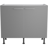 OPTIFIT Spülenunterschrank Mats825 100 cm x 87 cm x 58,4 cm Basaltgrau