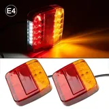 (rot + Gelb + Weiß) Set Mit 2 Led-anhängerleuchten Mit Roten Und Gelben Kabeln Für Lkw-blinker