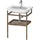 Duravit DuraStyle Handtuchhalter mit Ablage Basalt Matt/Nussbaum DS988104377