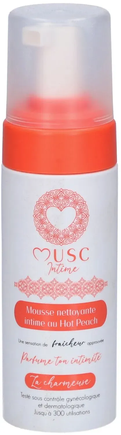 Musc Intime Hot Peach Mousse Nettoyante Intime 150 ml Schuim