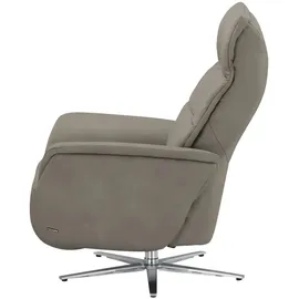 HIMOLLA Fernsehsessel 7051 Leder 74 x 113 x 86 cm Braun mit Kopfteil