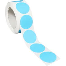 Sprintis Markierungspunkte, 40 mm, einseitig stark haftend, Papier, hellblau,