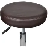 vidaXL Rollhocker braun