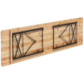 Oviala Biertisch und Bänke 220 x 0 x 0 cm Braun