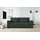 OTTO home 3-Sitzer OTTO HOME "JIGGS wahlweise Schlafsofa mit Bettkasten, Maße B/H/T: 228/96/110 cm", grün (dunkelgrün), B:228cm H:96cm T:110cm, 100% Polyester, Sofas, Sofa mit Wellenunterfederung, enthält 2 Rückenkissen und 2 Zierkissen