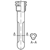 Afriso Profiltauchhülse 67335 TG 1/2 15 x 16 mm, Messing, Schaftlänge L1 100 mm