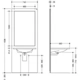 Hewi Waschtisch-Modul S 50“