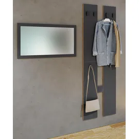VCM Garderobenschrank Salia M schwarz