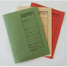 RNK Bauplanhefter neutral B4 3 Blatt grün/beige/rot VE=3 Stück